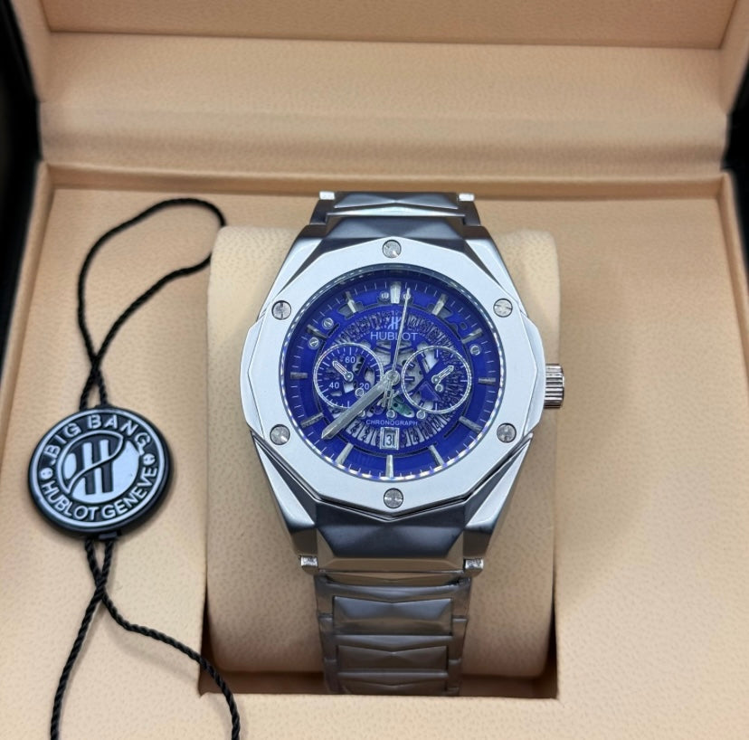 Hublot Classic Fusion Chronograph – Silver Skeleton Dial Stainless Steel Watch