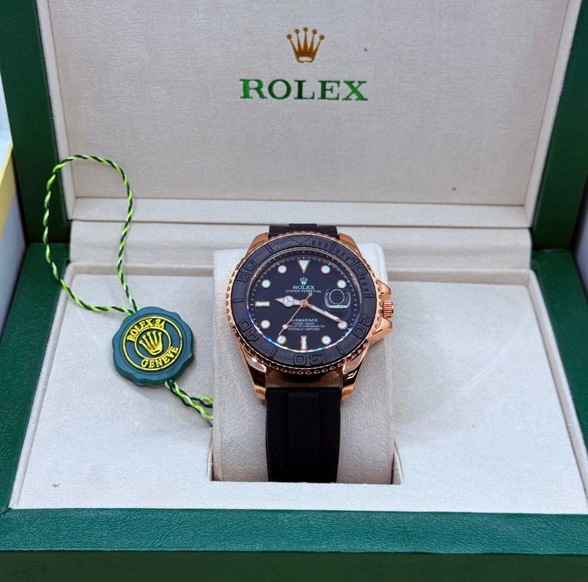 Rolex Submariner Leather strap Luxury Watch