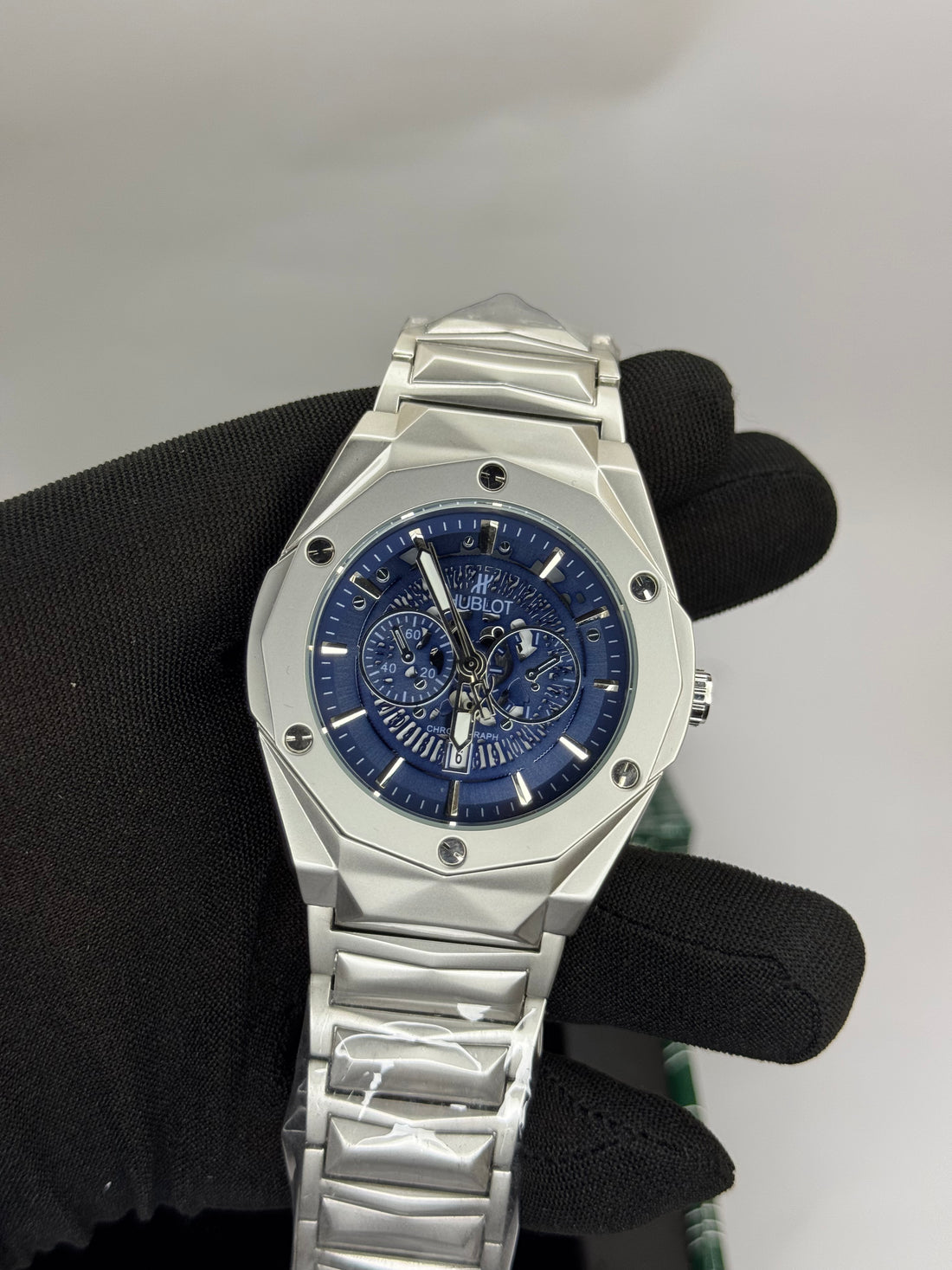 Hublot Classic Fusion Chronograph – Silver Skeleton Dial Stainless Steel Watch