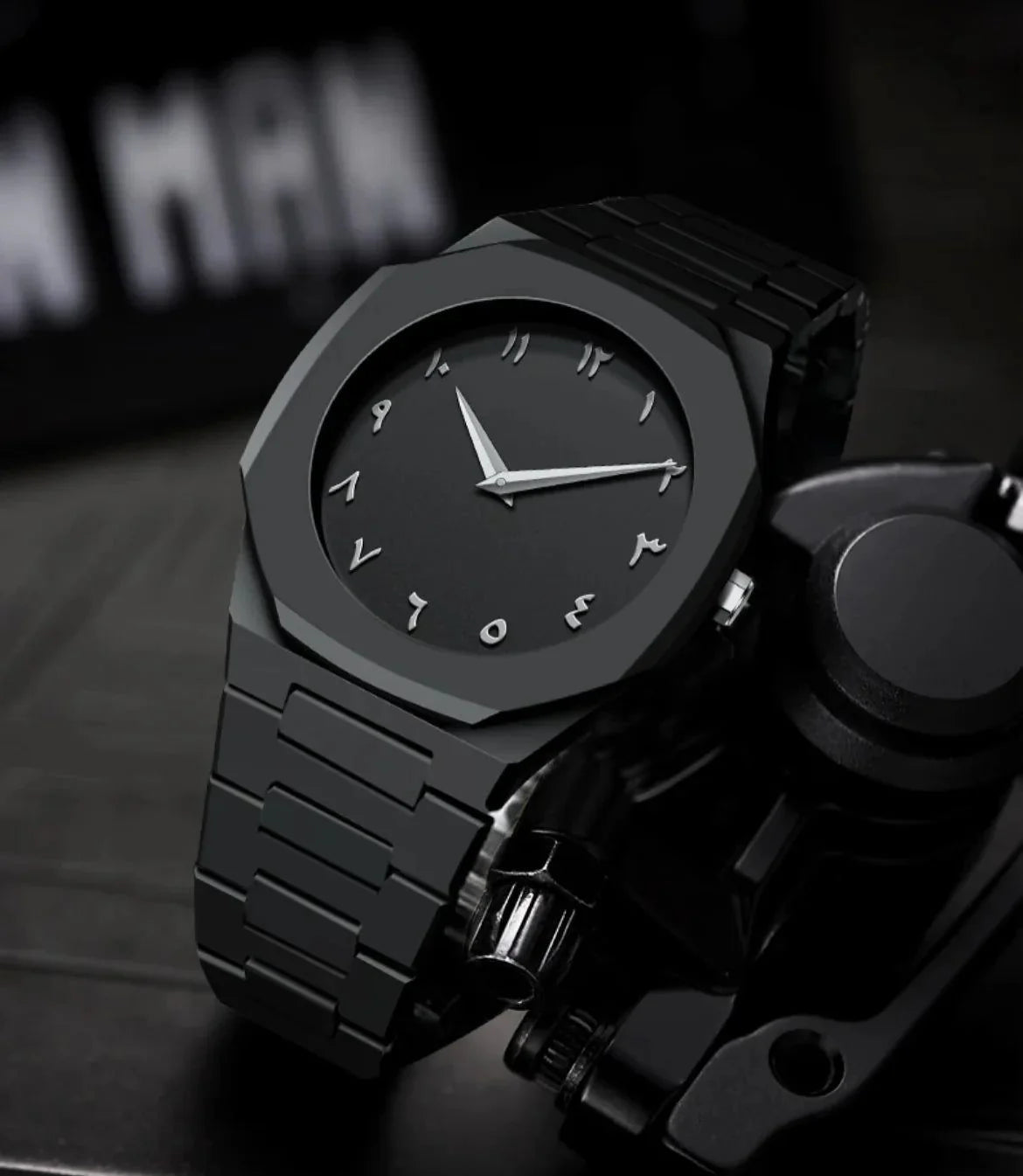 BLACK AURA QUARTZ WATCH